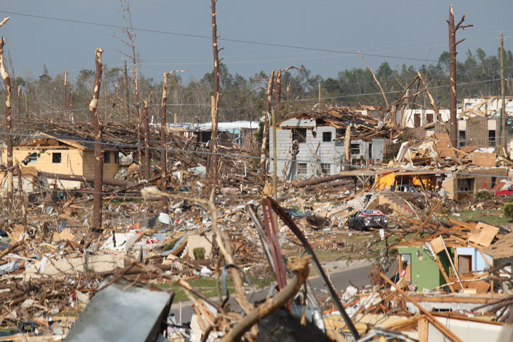 tornado damage